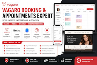 vagaro booking, appointments, vagaro website fresha calendly website integration