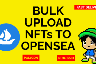 do bulk upload nfts to opensea fast