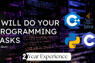 do cpp, c sharp and python assignment project tasks