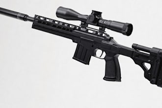 do 3d gun modelling for roblox, unity, and blender