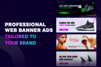 design professional website banners, headers and hero images
