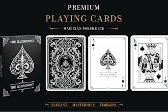 design custom playing cards, game cards and poker card deck