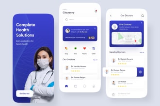 develop flutter app for android and IOS with custom UI