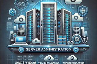 provide server support, fix, troubleshoot, windows and linux servers
