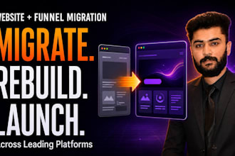 migrate website and sales funnel to clickfunnels, ghl or wordpress