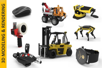 do 3d product cad design and rendering