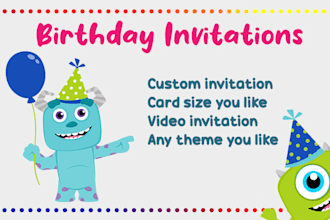 design birthday party invitation cards for kids