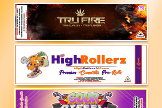 design eye catching label for your cannabis products
