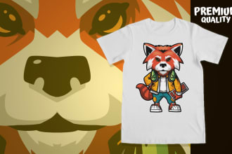 create cool t shirt design or merchandise with cartoon style