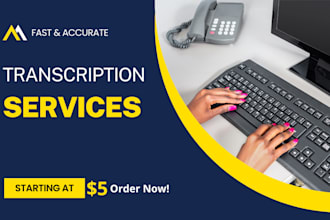 transcribe audio or video