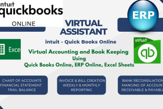 do financial accounting and bookkeeping in quickbooks, xero