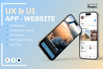 design app and website UX and UI