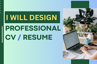 design professional CV resume using canva