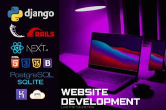 develop a website for you using python, django, react