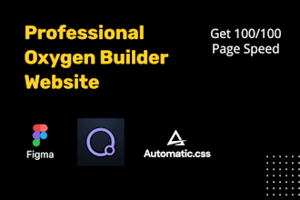 develop oxygen builder wordpress website with automatic css