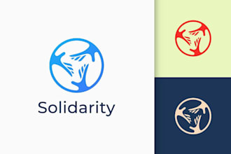 modern non profit event or charity logo design