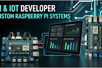 develop custom raspberry pi, iot and edge ai projects