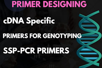 design primers for conventional pcr, real time pcr, ssp, tetra arms pcr
