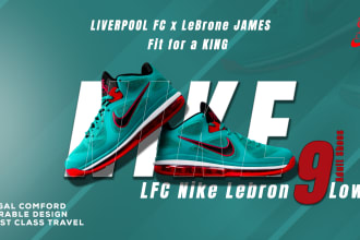 create next level shoes poster,sneaker,flyer,banner design
