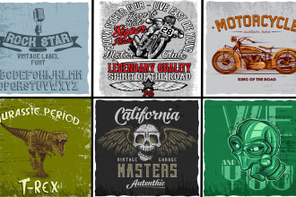 create custom trendy t shirt design or t shirt logo for you