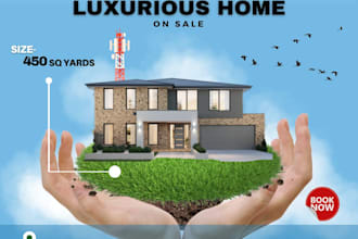professional real estate flyer design for your business