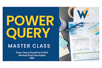 train you on power querry , dax and powerpivot data analysis