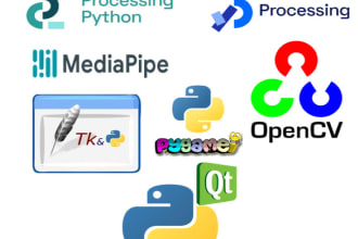 do python prcessing, pygame, mediapipe, image processing, tkinter, pyqt5