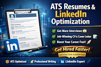 write a powerful CV, and linkedin profile optimization