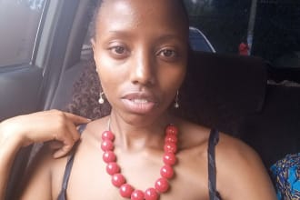 record a deep female voice over with an african accent
