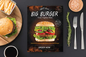design professional business flyer, travel and food flyer