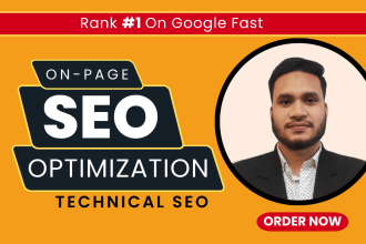 complete on page SEO optimization service for website rank