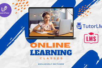 develop  wordpress lms ,tutor pro, learndash website