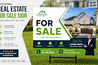 design real estate yard signs, open house signs, and realtor riders