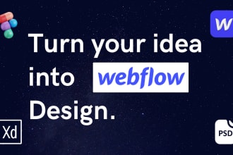 design webflow website and convert figma to webflow