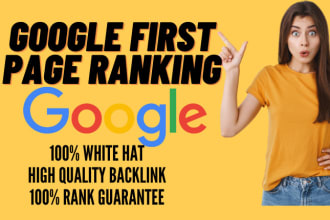 rank your website google first page with monthly SEO