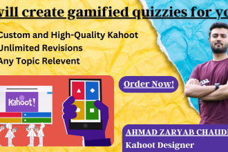 create high quality gamified quizzes and kahoot on any topic