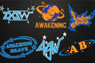 design eye catching font and custom streetwear y2k logo design