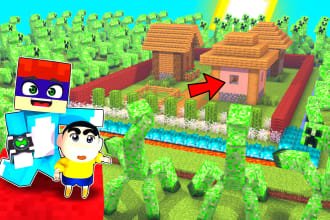 make a professional minecraft thumbnail