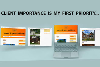 design creative one page website