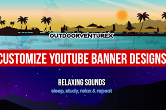 design youtube banners and website banners