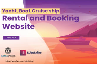 create a cruise ship, boat, and yacht rental booking website