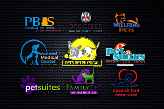 do pet, animal, veterinary dog logo design for your business and store