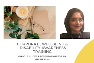 provide you a UK corporate wellbeing google presentation