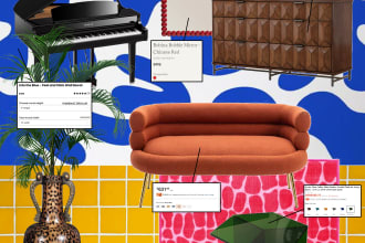 design a maximalist interior decoration based on what you like