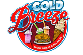 design fascinating food, fast food, BBQ, nutrition logo