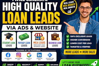 generate student loan leads payday loan mca leads business loan leads website