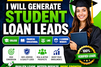 generate student loan leads payday loan mca leads business loan leads website