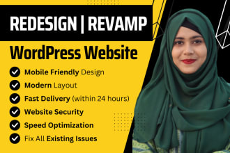 revamp, redesign, clone, or customize your wordpress website
