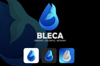 make clean outstanding colorful modern minimalist app gradient logo and app icon