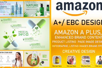 do amazon a plus content, ebc enhanced brand content listing pages design